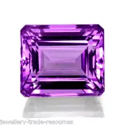 11mm x 9mm Natural Purple Amethyst Octagon Emerald Cut Gem Gemstone
