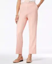 Alfred Dunner La Dolce Vita Straight-Leg Pan Apricot 8S