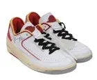 Nike Off White Air Jordan 2 Retro Low Top Size US 6.5 White Red Leather Chicago