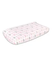 [The Peanutshell] Cotton Sweet Peanut Bassinet Fitted Nursery Sheets 2 Piece 80cm in Pink