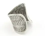 Adjustable Ring Antique Silver Plated brass (16mm 5.5US inner size) 2675