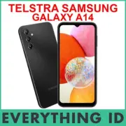 TELSTRA SAMSUNG GALAXY A14 4G 4GX 128GB BLACK 6.6″ SCREEN MOBILE PHONE