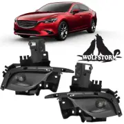 For 2017 Mazda 6 LED Fog Lights Black Housing Clear Lens Lamps Wiring Switch Kit (for: Mazda)