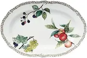 [Noritake] T97844/4911 Oval Plate, 15.0 inches (38 cm), Orchard Garden, Microwave Safe, Bone China