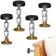 4 Pcs Adjustable Threaded Bed Frame Anti Shake Headboard Stoppers, 30-112mm