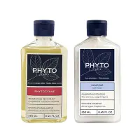 在飛比找Yahoo!奇摩拍賣優惠-PHYTO 髮朵 新絲漾能量女性健髮洗髮精 男性健髮賦活洗髮