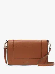 Lena Pebbled Leather Small Flap Crossbody