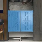 Heavy Duty Square Saloon Cafe Doors, Retro Solid Wood Swing Folio Door, Bar Saloon Swing Door with Hinges Self Closing, Custom Size