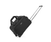 Tosca Oakmont Travel 20" Cabin Wheeled Duffle Trolley Carry Bag Black W/Handles