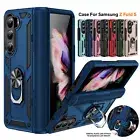 Heavy Duty Shockproof Magnetic Ring Stand Case For Samsung Galaxy Z Fold 6/5/4/3
