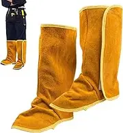 Welding Spats | Cowhide Welding Boot Covers | Welder Working Shoes Protector | Welding Shoe Cover for Keeping Your Shoes and Feet Safe During Welding