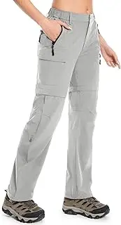[Wespornow] Women's-Hiking-Pants Convertible-Zip-Off-Quick-Dry-Pants for Cargo, Camping, Travel, Outdoor, Fishing, Safari