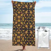 Golden Pineapple Quick Dry Towel Microfiber Sports Gym Shower Home Use Hiking Bathroom Multifunctional