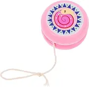 HONMEET Wooden Yo-yo for Boy Girl String Ball Toy with Animal Pattern Snail Style Engaging Outdoor Fun for Beginners and Young Players