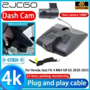 Plug and Play 4K HD DVR Dash Cam Camera for Honda Jazz Fit 4 Mk4 GR GS 2020-2025