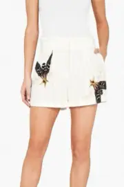 NWT Sass & Bide DISCORD AND HARMONY Shorts Size 36 6 Free Post BIRD PRINT