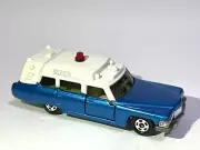 ❤️Vintage TOMICA Diecast Car CADILLAC AMBULANCE - CUSTOM MADE METALLIC BLUE