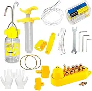 KEWAYO Bicycle Brake Bleed Kit, Bleeder Hydraulic Disc Brake Bleed Kit Tool for MAGURA、TEKTRO、SRAM Series Bike Brake Repair Tools