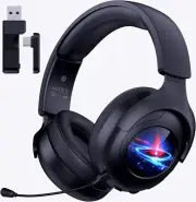 2.4GHz Gaming Headset Wireless for PS5, PS4, PC, Switch, Fortnite/Starfield/FPS