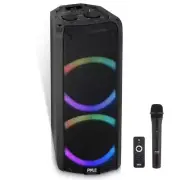 Pyle PPHP265B Portable Bluetooth PA Speaker - 240W Dual 6.5" Rechargeable
