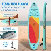 Kahuna Hana Premium 10ft6'' Inflatable Stand Up Paddle Board w/ iSUP Accessories