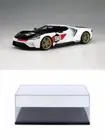 DIECAST CAR W/DISPLAY CASE 2021 FORD GT #98 1966 DAYTONA 24 US037 1/18 RESIN CAR