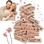 YGYZKJSD Lust Tower - Game for Adults,48Pcs Super Naughty Block Tower Game,Couples Games for Adults,Valentine Tumbling Tower Stacking Blocks Game,Stacking Wooden Block Game for Grown Ups (1 Set)