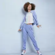 Nike NSW RETRO FEMME TERRY TRACK SUIT JACKET-PANT SET sweat shirt Top Women sz L