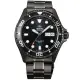 【ORIENT 東方錶】官方授權T2 200m潛水機械錶 鋼帶款 黑色-錶徑41.5mm(FAA02003B)