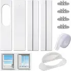 Portable Air Conditioner Window Seal Kit with Universal Coupler,Pvc Plate Adjust