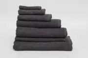 Mega Spa Towel 90 x 180cm Fits Massage Table - Black | Bnb Supplies