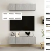 4x TV Cabinets Chipboard HiFi Stereo Stand Center Multi Colours/Sizes vidaXL