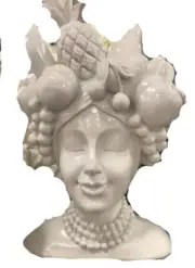 Carmen Miranda Inspired Bust Headdress of Fruit Planter Pot Copacabana AMAZING