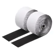 15ft x 2" Hook and Loop Tape, Heavy Duty Double-Sided Adhesive Strips, Black