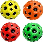 Astro Jump Ball, Galaxy Ball, High Space Ball, High Bounce Hole Ball, Mini Bouncing Ball, Bouncy Balls, High Jumping Rubber Ball for Kids Party, Gift, 4 Pieces
