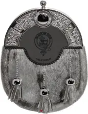 Wilkinson Dress Sporran 3 Tassels Studded Celtic Arch Scottish Clan Crest