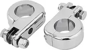 Dasen Chrome Highway 1.25" Bar Foot Pegs Footrest Front Engine Guard Mounting Clamp Kit Fit Harley Davidson Touring Road King Street Glide Softail Dyna Sportster