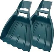 Leaf Scoops, Leaf Scoops Hand Rakes 1 Pair 20x13x4 Inch Collector with Handle Labor-Saving & Safe for Garden & Yard Cleaning