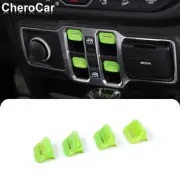 Window Control Switch Button Cover Trim For 2018-2022 Jeep Wrangler JL JT Green (for: Jeep)