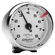 Autometer Auto Gage Tachometer Chrome Case - 8,000 RPM, 3 3/4 Inch, AU2304