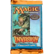 INVASION MAGIC THE GATHERING 1 SEALED BOOSTER PACK FROM FACTORY SEAL UNOPEN BOX