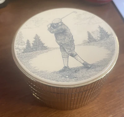 Linden Vintage Golf Design Quartz Clock With Alarm And Second Hand