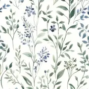 Blue Leaf Wallpaper Boho Peel and Stick Wallpaper Green Leaf Vintage Contact ...