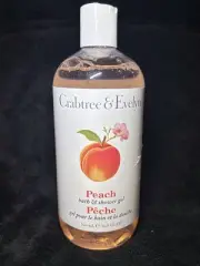 Crabtree & Evelyn PEACH Bath & Shower Gel 16.9 oz BRAND NEW