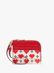 Devin Pixel Hearts Coin Card Case Wristlet