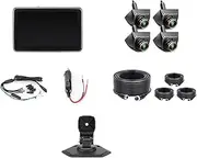 7 inch Touch Screen 4 Channels Split Screen BSD Alarm Car DVR Recorder Parking Monitor with 4PCS 1080P AHD Backup Camera(Monitor add 899 Cam,64GB SD Card)