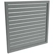 ProtectorAl 300 - 1000 x 300-1000mm Monument Horizontal 9mm Gap Aluminium Welded Slat Panel