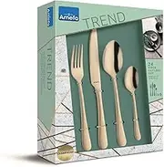 Amefa Austin 24 Piece PVD Cutlery Set, Champagne