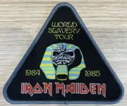 Iron Maiden WORLD SLAVERY TOUR Patch Official Woven Patch Sew On Heavy Metal