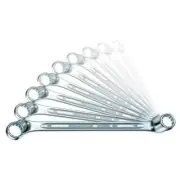 Stahlwille Double-Ended Ring Spanner Set 10-Piece 6 x 7mm - 30 x 32mm, Offset SW